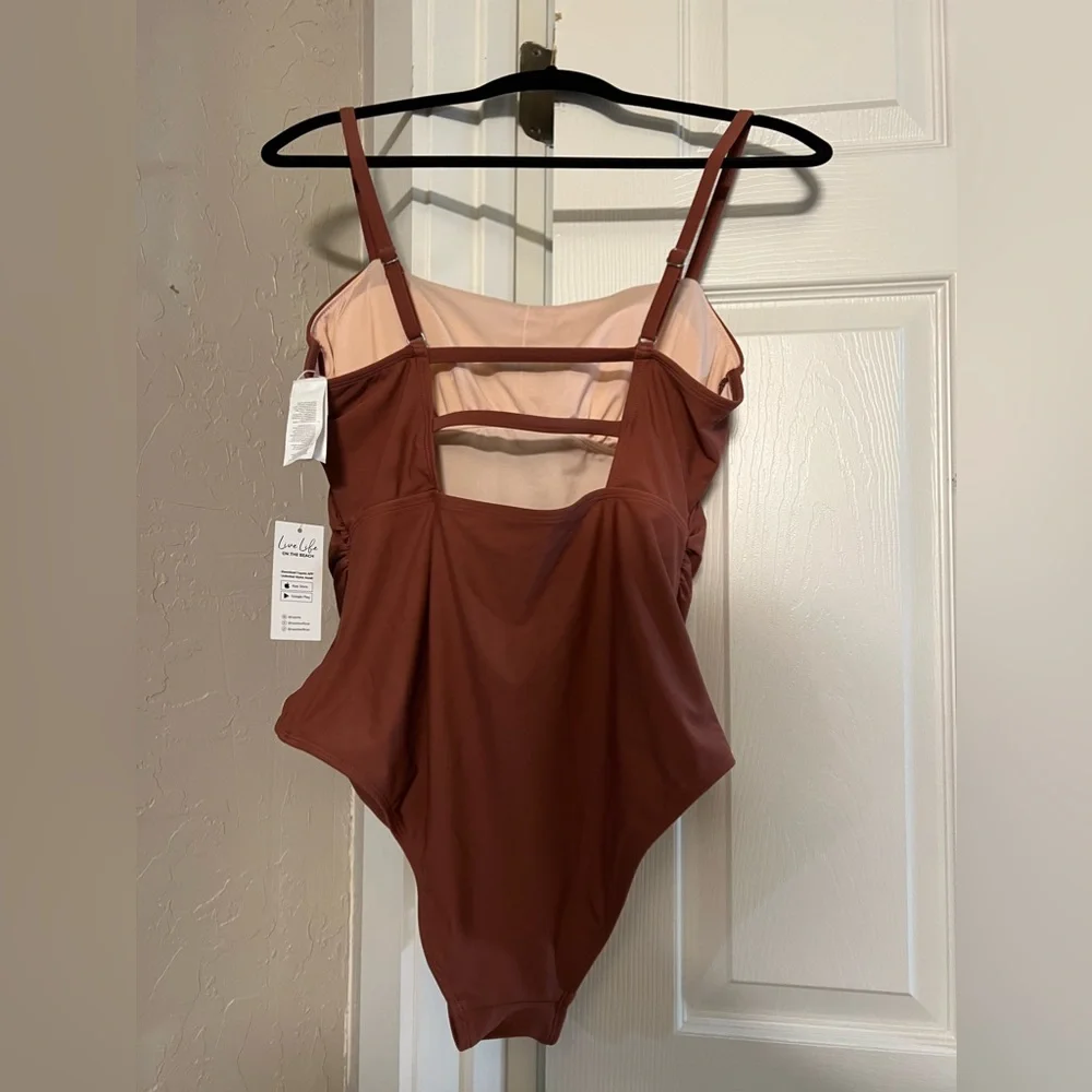 Cupshe Strappy Cutout One Piece Swimsuit Size L - Picture 4 of 5